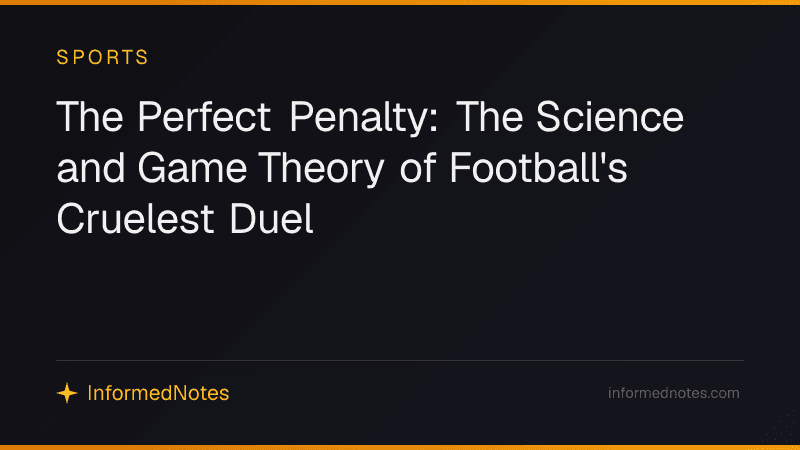 The Perfect Penalty: The Science and Game Theory of Football's Cruelest Duel