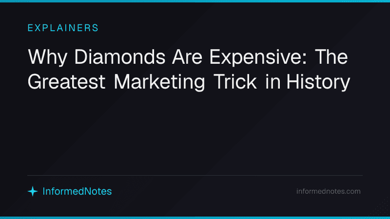 Why Diamonds Are Expensive: The Greatest Marketing Trick in History